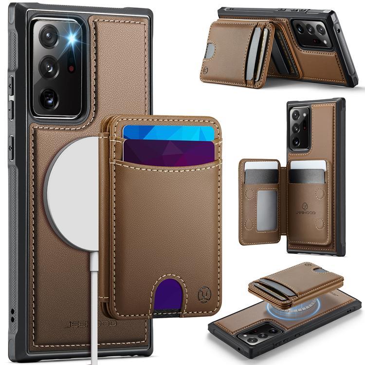 JEEHOOD Samsung Galaxy Note20 Ultra Fodral KonstLäder - Brun | 2353 | AlltMobil