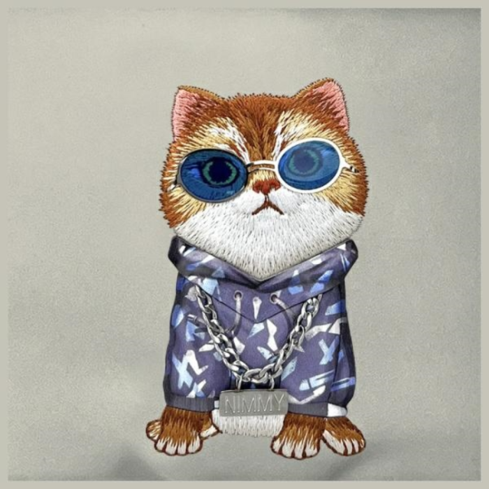 NIMMY - Nimmy Axelväska Crossbody Glasses Cool Cat - Grå