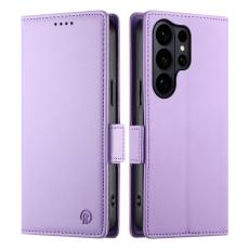 OEM - Samsung Galaxy S26 Ultra Pl&aring;nboksfodral Konstl&auml;der St&auml;ll - Lila