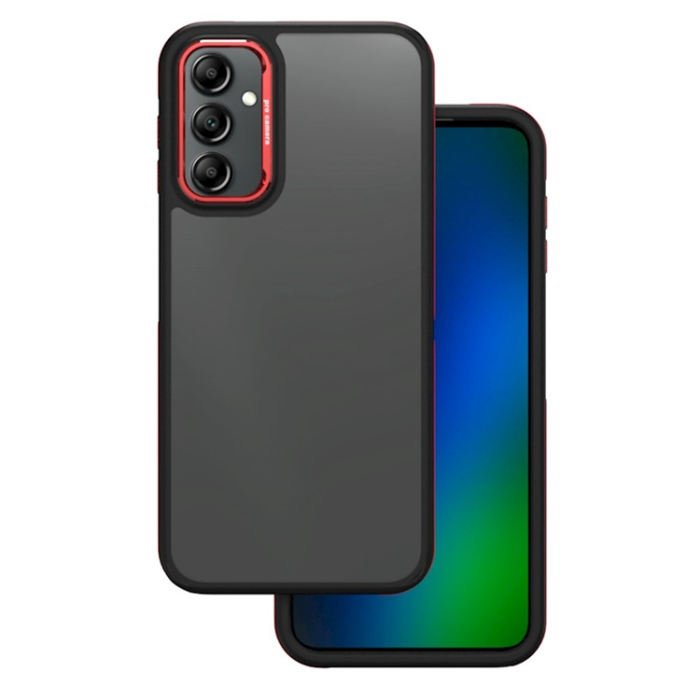 OEM - Galaxy A14 5G/4G Mobilskal Crystal Black - Röd
