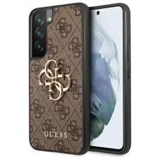 Guess - Guess 4G Big Metal Logo Skal Galaxy S22 - Brun