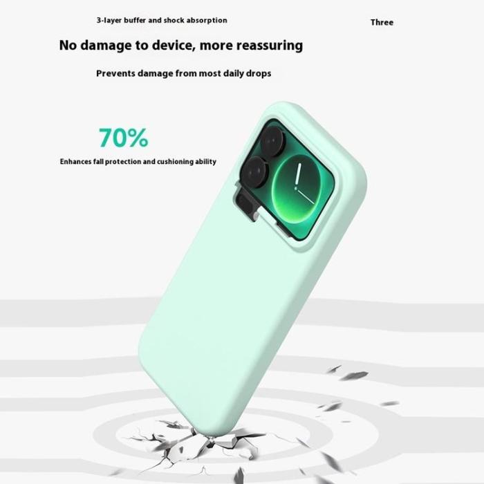 A-One Brand - Xiaomi 17 Pro Mobilskal Silikon Shockproof - Krämgul