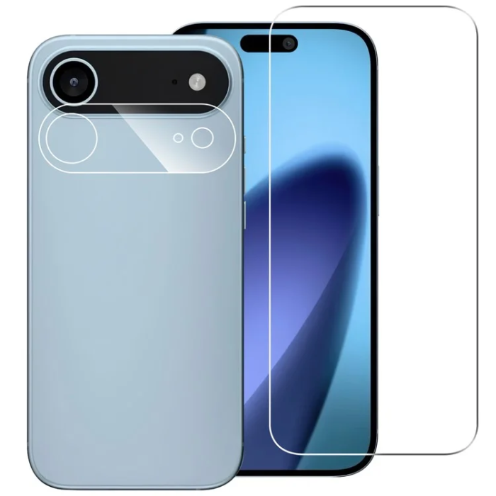 A-One Brand - iPhone 17 Air Härdat Glas Skärmskydd Plus Kameralinsskydd