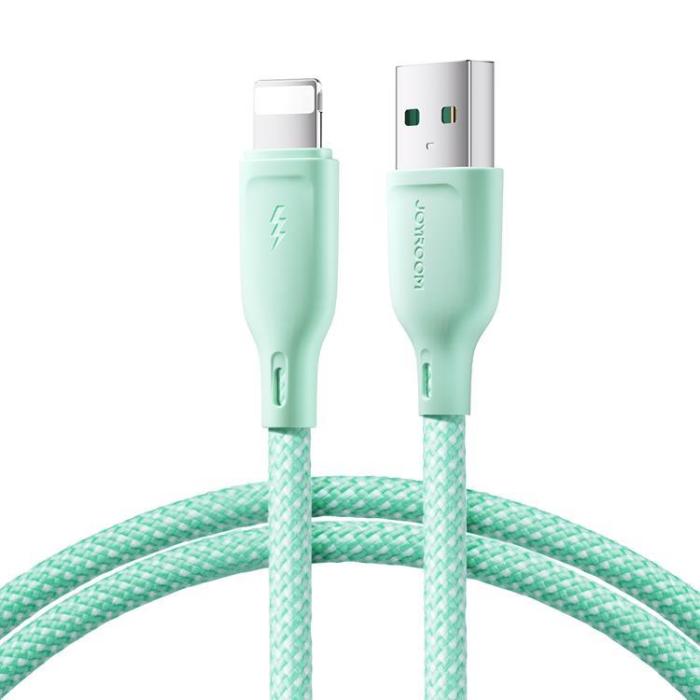 Joyroom - Joyroom USB-A till Lightning kabel 2m 3A - Grön