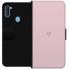 Gustaf - Pl&aring;nboksfodral till Samsung Galaxy A11 med Litet Hj&auml;rta