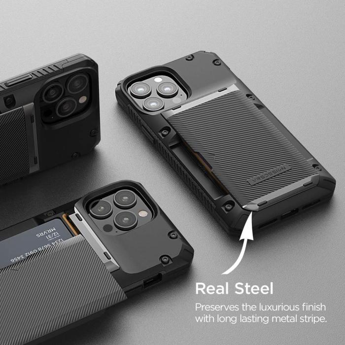 VERUS - VRS DESIGN Damda Glide Pro Skal iPhone 13 Pro Max - Svart
