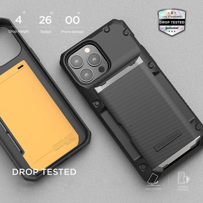 VERUS - VRS DESIGN Damda Glide Pro Skal iPhone 13 Pro Max - Svart