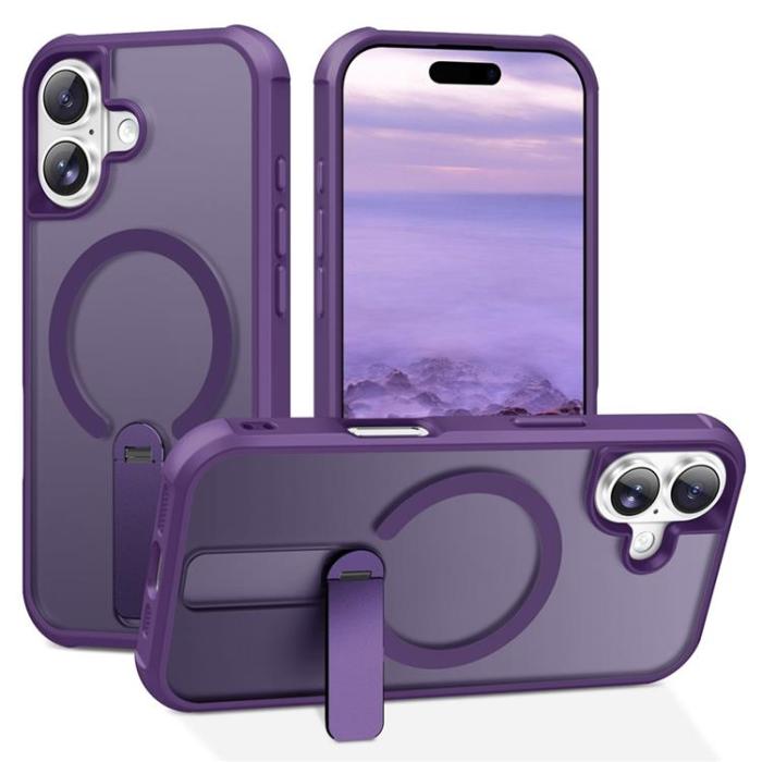 A-One Brand - iPhone 17 Mobilskal MagSafe Kickstand - Lila