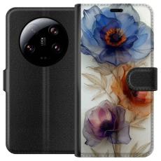 iSecrets - Pl&aring;nboksfodral till Xiaomi 13 Ultra med Silkesblommor