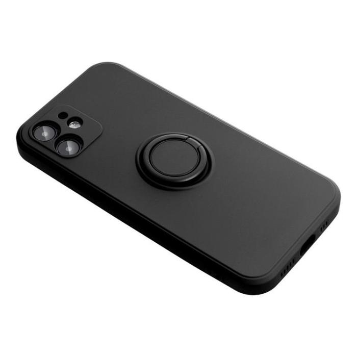 OEM - Xiaomi Redmi Note 13 4G Mobilskal Silikon Ring - Svart