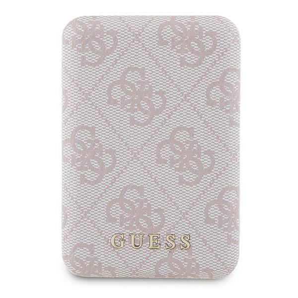 Guess Trådlös MagSafe Powerbank 5000mAh 15W 4G Metall Logo - Rosa | 505295 | AlltMobil