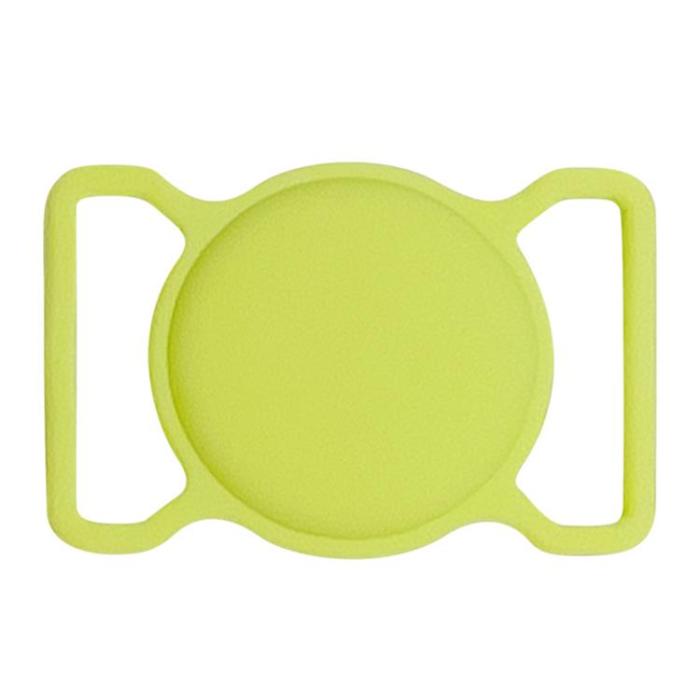 UTGATT5 - Silicone Pet Dog Cat Collar Skal Apple AirTag - Grön