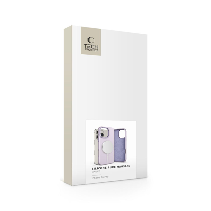 Tech-Protect - Tech-Protect iPhone 16 Pro Max Mobilskal Magsafe Pure Silikon - Mauve