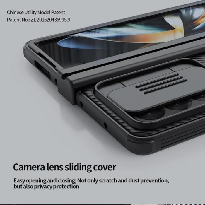 Nillkin - Nillkin Galaxy Z Fold 4 Skal Camshield Pro - Blå