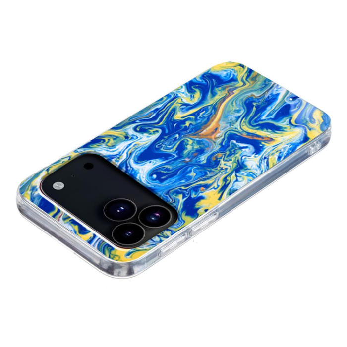 A-One Brand - iPhone 17 Pro Max Mobilskal Marble Pattern Printing Soft