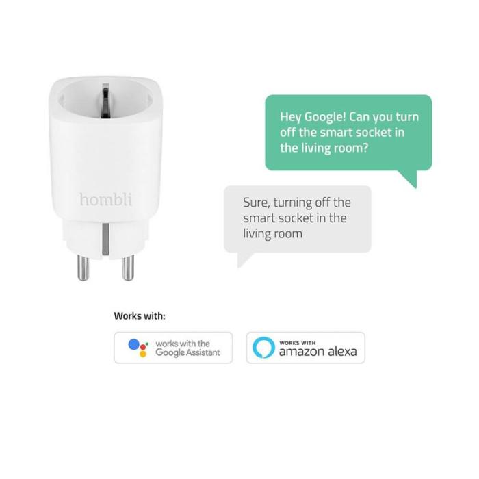 HOMBLI - HOMBLI EU Smart Plug Promo Pack 2+1 Vit