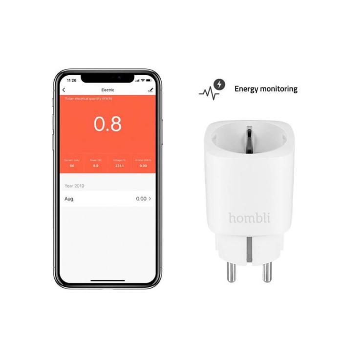 HOMBLI - HOMBLI EU Smart Plug Promo Pack 2+1 Vit