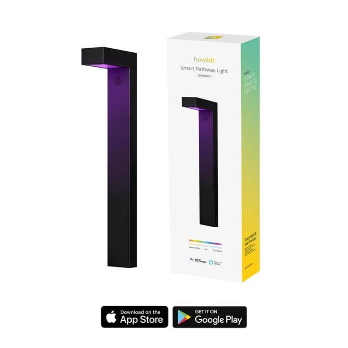 HOMBLI - HOMBLI Smart Gångbelysning 1-pack RGB CCT Svart