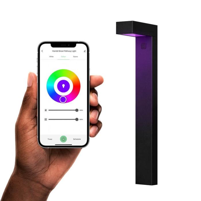 HOMBLI - HOMBLI Smart Gångbelysning 3-pack RGB CCT Svart