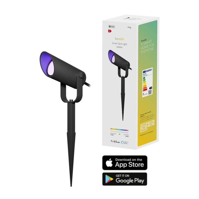 HOMBLI - HOMBLI Smart Utomhus Spotlight 1-pack RGB CCT Svart