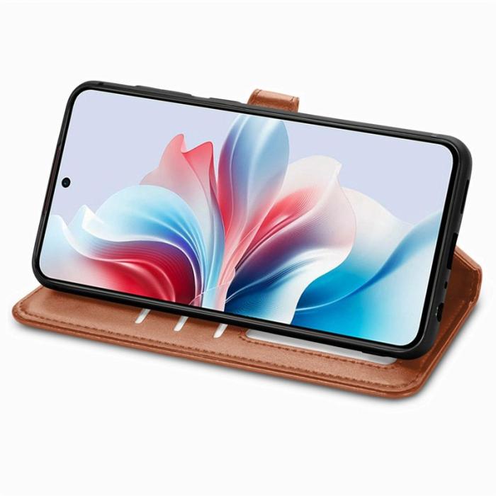 OEM - Plånboksfodral för Samsung Galaxy S26 Konstläder Stativ - Brun