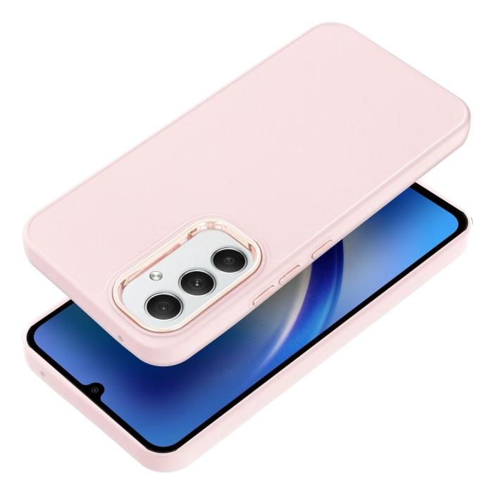 OEM - FRAME Skal för Samsung A54 5G i puderpink.