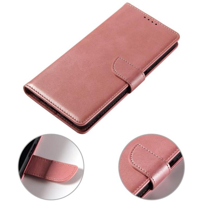 UTGATT1 - Magnet Elegant Kickstand Fodral Xiaomi Redmi Note 10 5G / Poco M3 Pro - Rosa