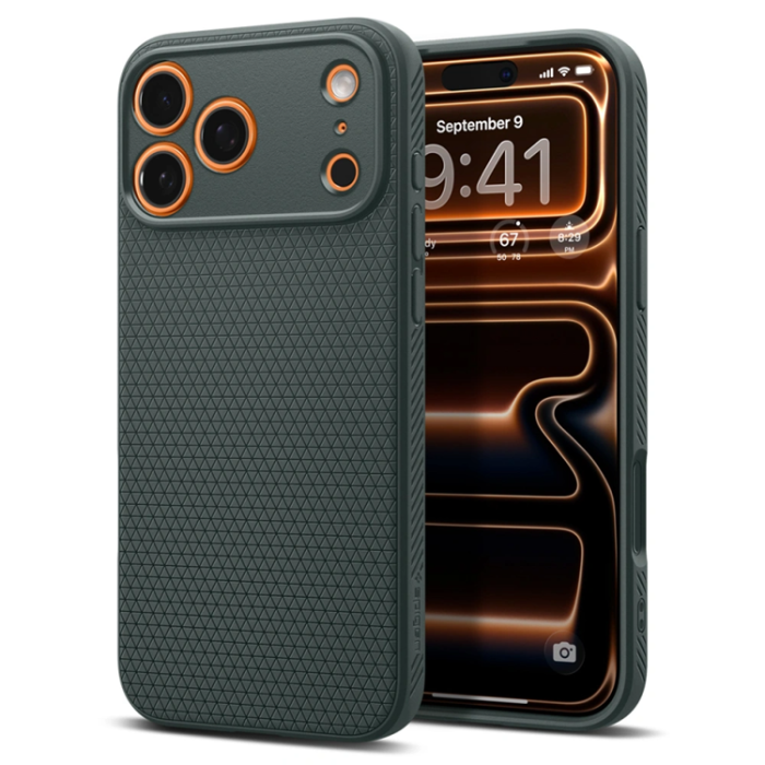 Spigen - Spigen iPhone 17 Pro Max Mobilskal Liquid Air - Abyss Grön