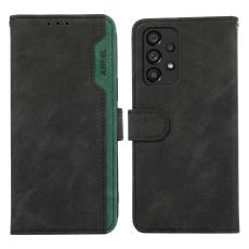 ABEEL - ABEEL Samsung Galaxy A53 5G Pl&aring;nboksfodral Konstl&auml;der RFID-Skydd Svart