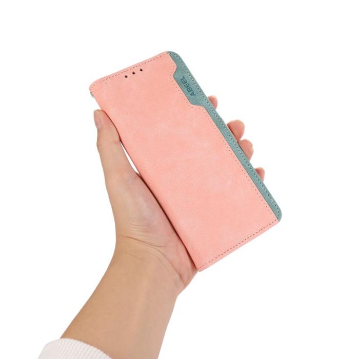 ABEEL - ABEEL Samsung Galaxy A53 5G Plånboksfodral Konstläder RFID-Skydd Rosa