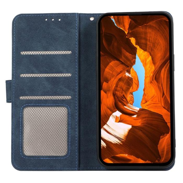 ABEEL - ABEEL Samsung Galaxy A53 5G Plånboksfodral Konstläder RFID-Skydd Blå