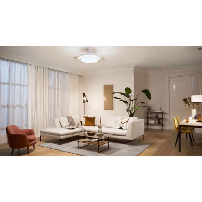 Philips - Philips Bliss Takfläkt med LED-belysning Varm-/kallvitt 4500 lm
