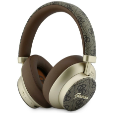 Guess - Guess On-Ear H&ouml;rlurar Bluetooth ENC 4G Gold Script Metal - Brun