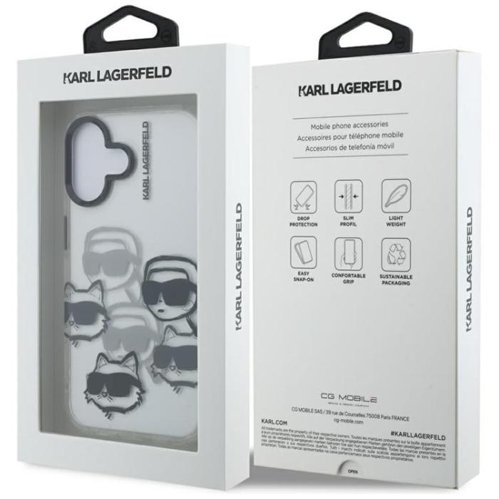 KARL LAGERFELD - Karl Lagerfeld iPhone 16 Mobilskal IML Multi K&C Head