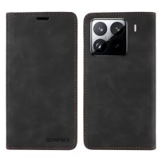 BETOPNICE - BETOPNICE 003 f&ouml;r Xiaomi 15 Pro Pl&aring;nboksfodral i Konstl&auml;der - Svart