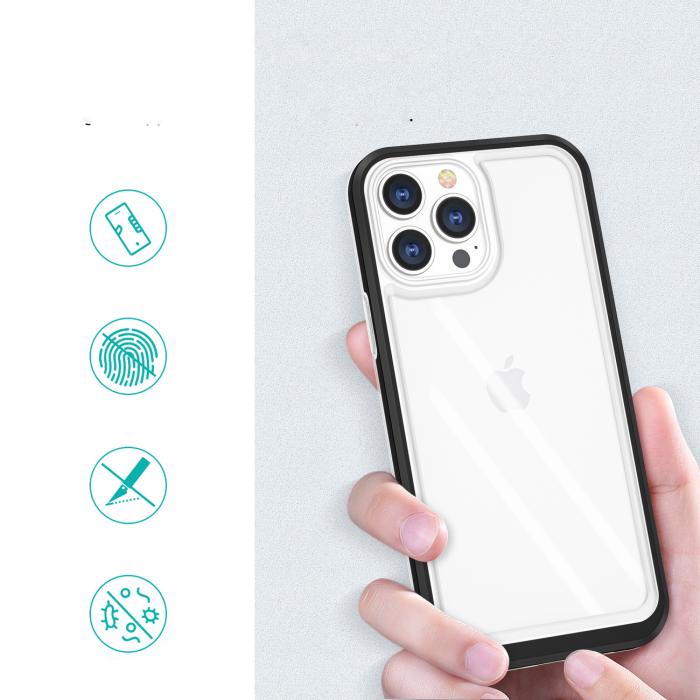 OEM - iPhone 13 Pro Skal Clear 3in1 - Svart