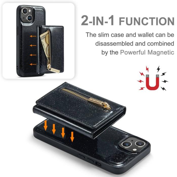 DG.MING - DG.MING M3 Series Mobilskal till iPhone 14 Plus 2-i-1 Magnetisk Svart
