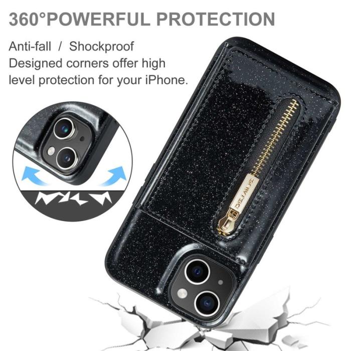 DG.MING - DG.MING M3 Series Mobilskal till iPhone 14 Plus 2-i-1 Magnetisk Svart