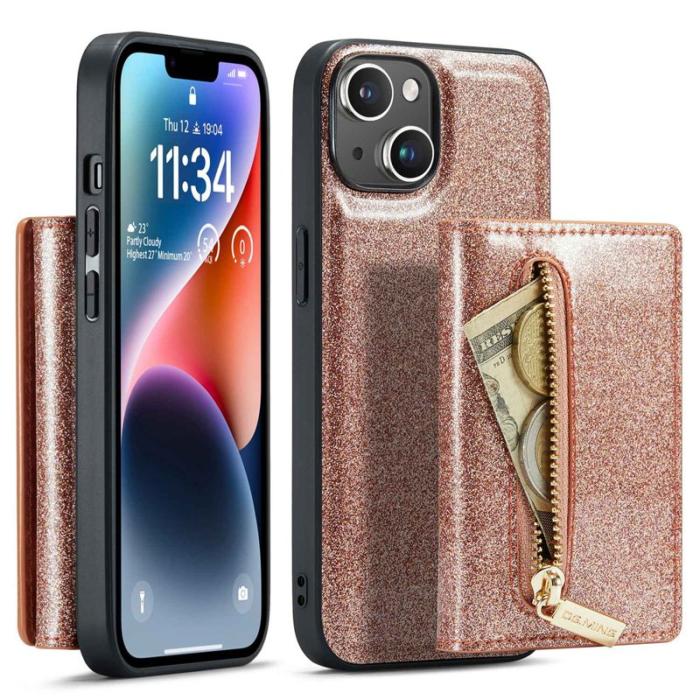 DG.MING - DG.MING M3 Series Mobilskal till iPhone 14 Plus 2-i-1 Roséguld