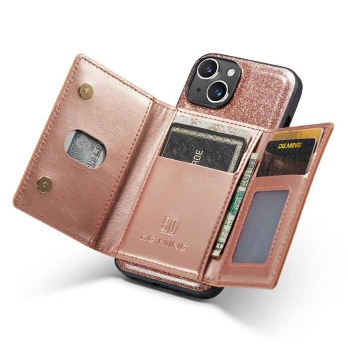DG.MING - DG.MING M3 Series Mobilskal till iPhone 14 Plus 2-i-1 Roséguld
