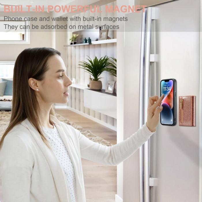 DG.MING - DG.MING M3 Series Mobilskal till iPhone 14 Plus 2-i-1 Roséguld