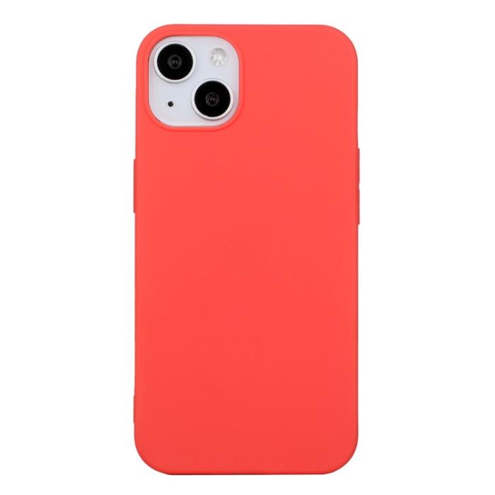 OEM - iPhone 15 Plus Mobilskal TPU Matte Slim-Fit - Röd