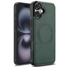 LC.imeeke - LC.IMEEKE iPhone 16 Plus Fodral KonstL&auml;der - Gr&ouml;n