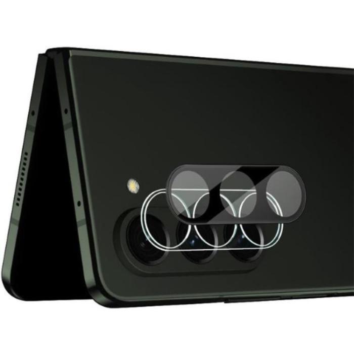 OEM - [2-PACK] Galaxy Z Flold 5 Kameralinsskydd i Härdat glas - Svart