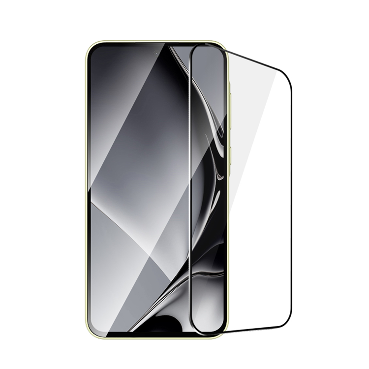 Galaxy A35 5G Härdat Glas Skärmskydd Metall Ram - Svart | 5468 | AlltMobil