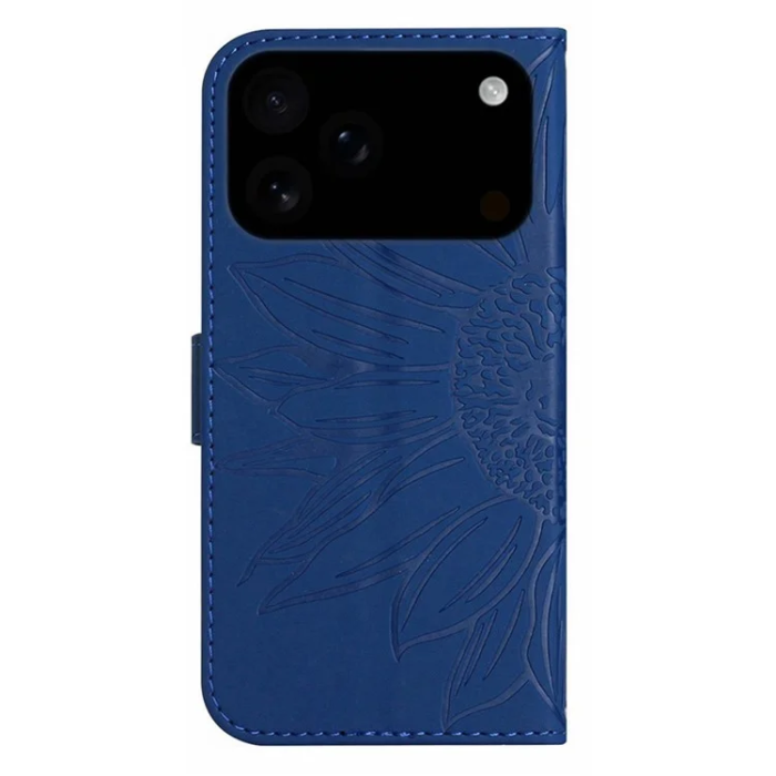 A-One Brand - iPhone 17 Pro Max Plånboksfodral Sunflower Imprint - Safir