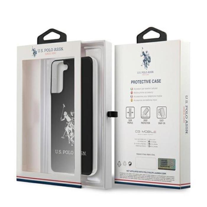 US Polo - US Polo Shiny Big Logo Skal Galaxy S21 - Svart