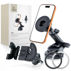 Tech-Protect - Tech-Protect Magnetisk MagSafe Bilh&aring;llare till Luftventil N62 - Svart