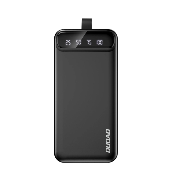 Dudao - Dudao Powerbank 30000 mAh 2x USB/USB-C med LED-lampa 10W - Svart