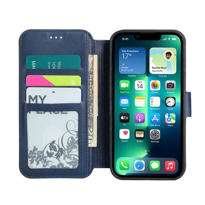 Boom of Sweden - BOOM iPhone 11 Plånboksfodral Calfskin - Blå